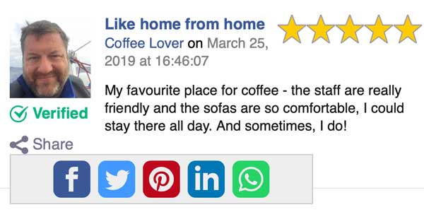 How To Share Customer Feedback On Facebook & Other Social Media 1 share customer feedback with Trust Vega's share buttons