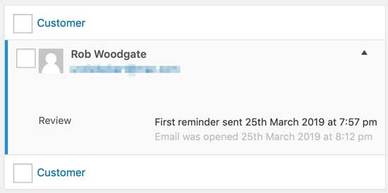 Reminder status tracking Reminder status tracking