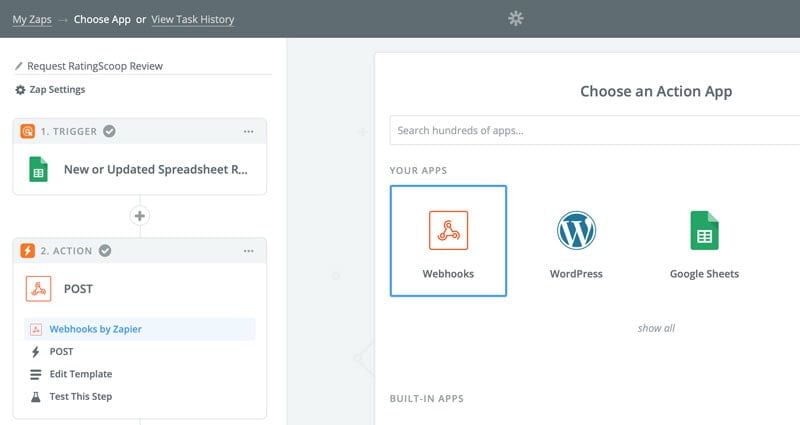 How To Request Reviews Automatically Using Zapier 4 zapier step 2 1