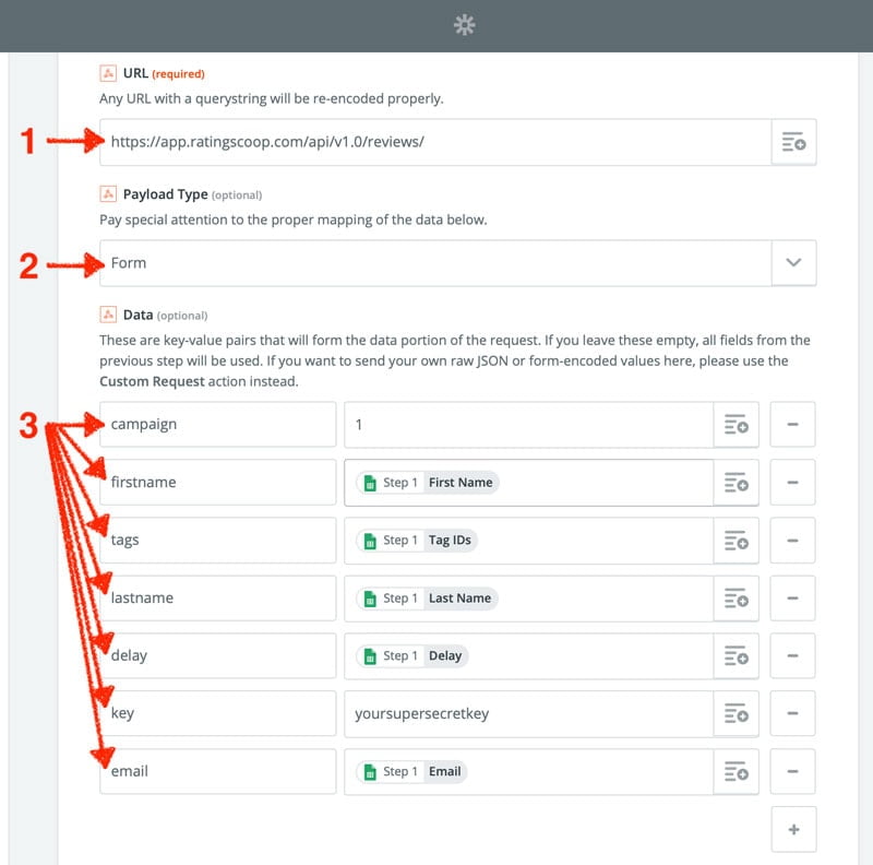 How To Request Reviews Automatically Using Zapier 6 zapier step 4
