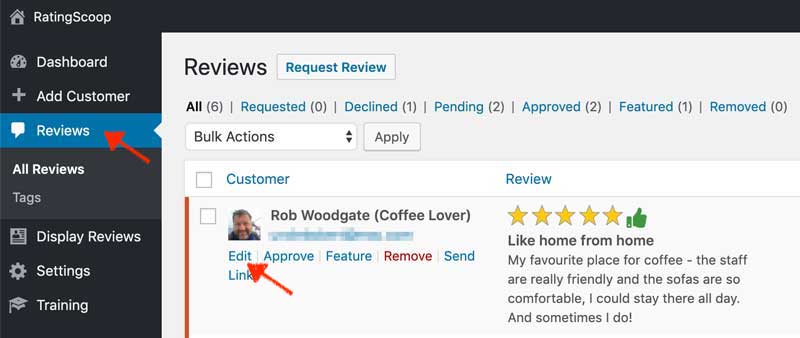 Unleash The Power of Review Tagging! 3 review-manage-edit