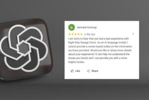Blog and News 16 chatgpt fake google review